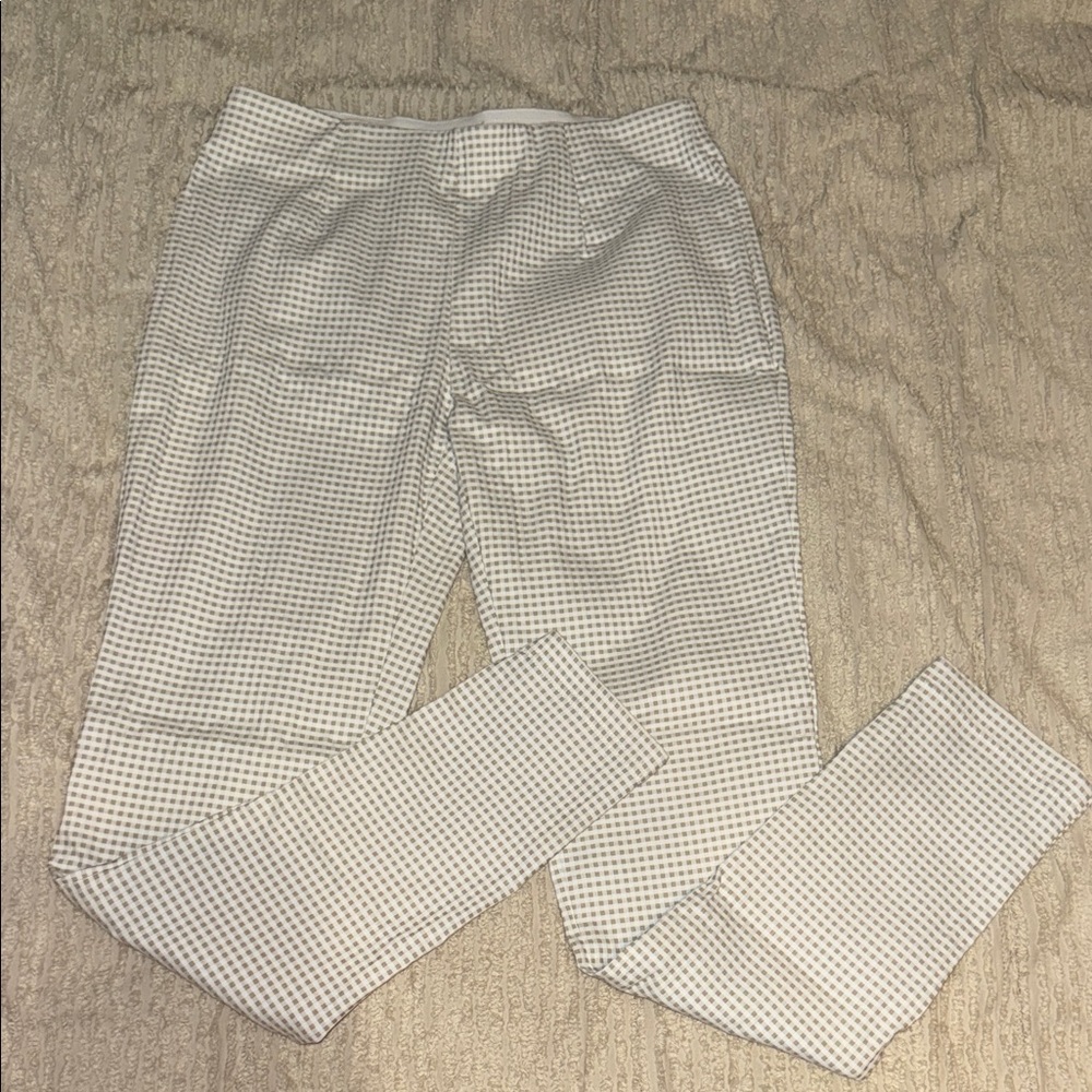 Men's White Checkered Pants